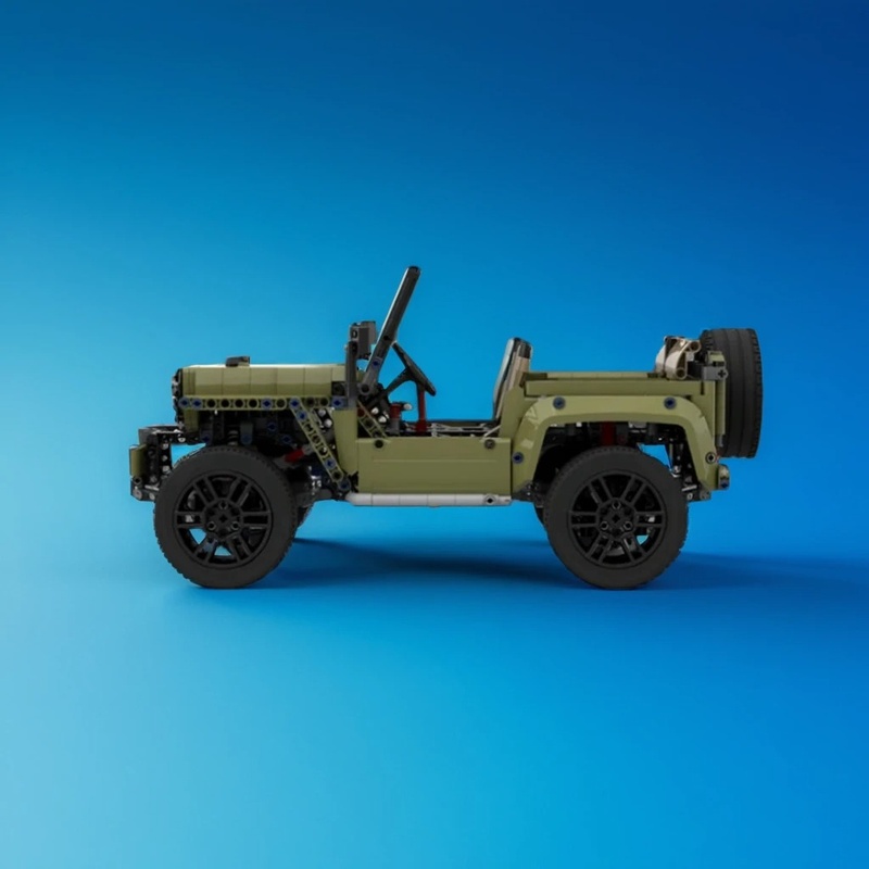 Kids Toys Jeep - 1603 elementy MOC C Model Willys