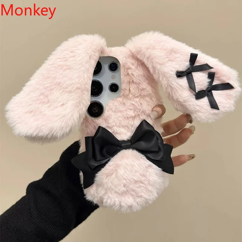 Xiaomi Kids Toys - Etui Cute Bow Fluffy Hairy Rabbit