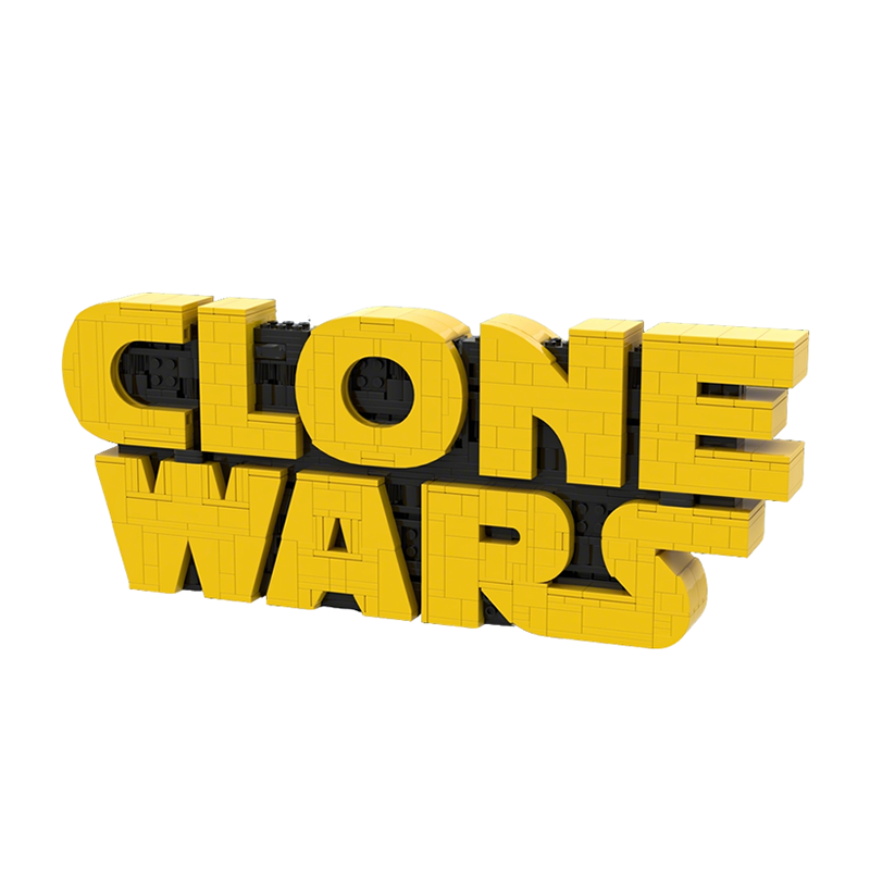 Kids Toys Logo - 742 elementy MOC Wojny Klonów Logo