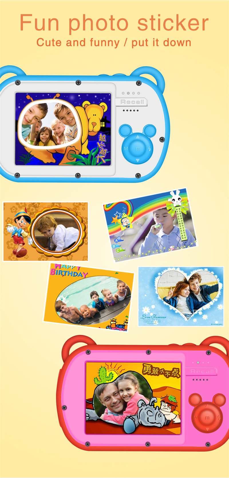 Kid Toys And More - Kamera dla dzieci 1080P, wodoodporna, z