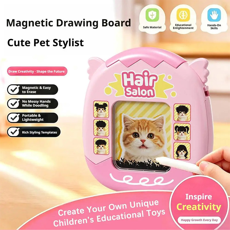 Magnetic Drawing Board - Magnetyczna zabawka do tworzenia fryzur dla