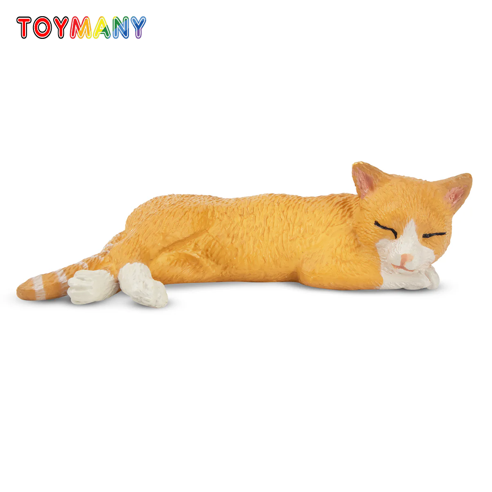 Kids Toys Latest - Toymany symulacja leżący pomarańczowy kot kot