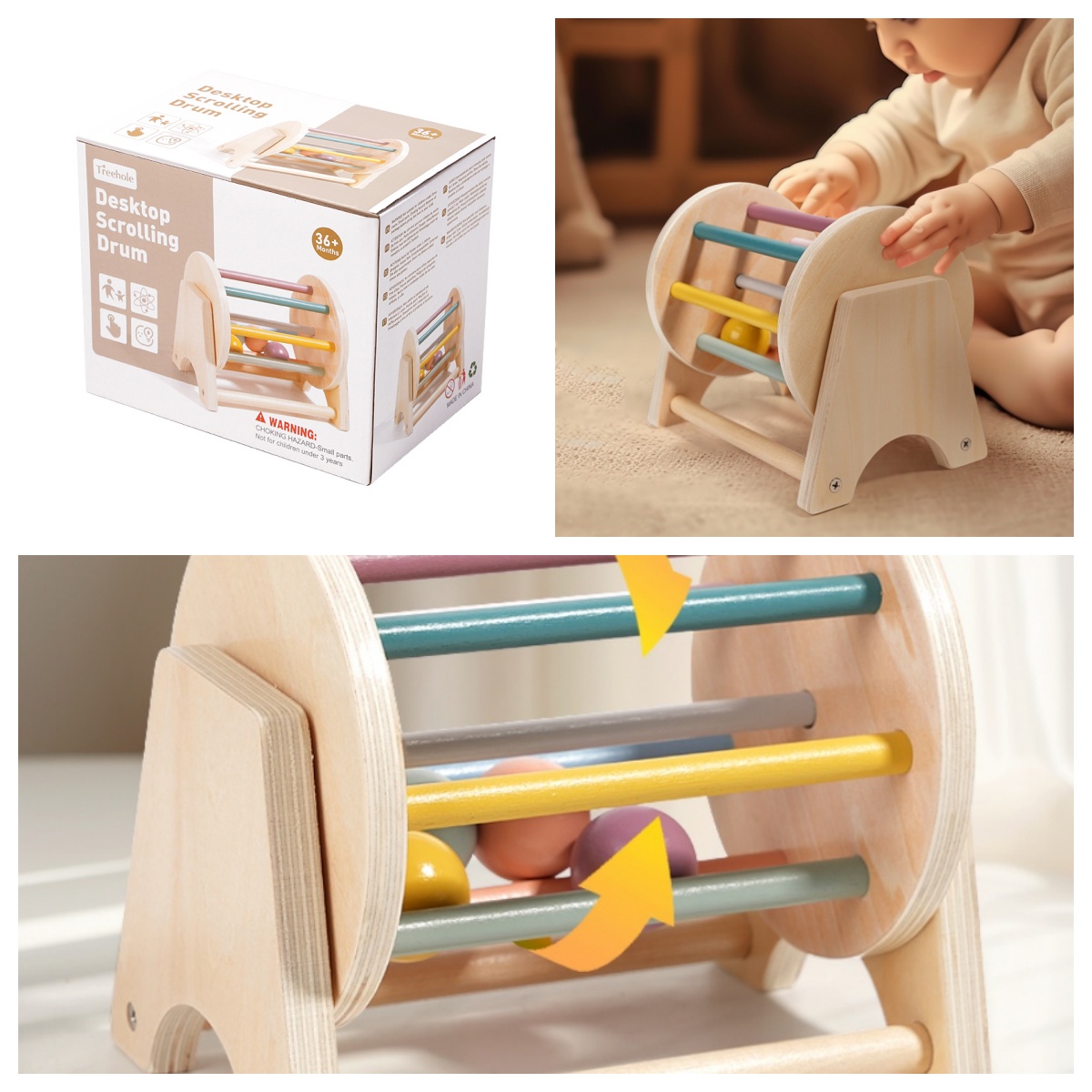 Ręczny dzwonek dla dziecka, in – Wooden Blocks Stacking recenzja i cena