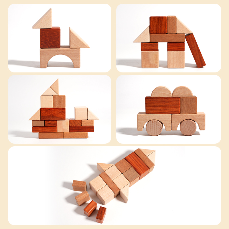 29-częściowy drewniany zestaw  – Wooden Blocks Stacking recenzja i cena