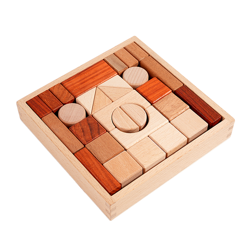 29-częściowy drewniany zestaw  – Wooden Blocks Stacking recenzja i cena
