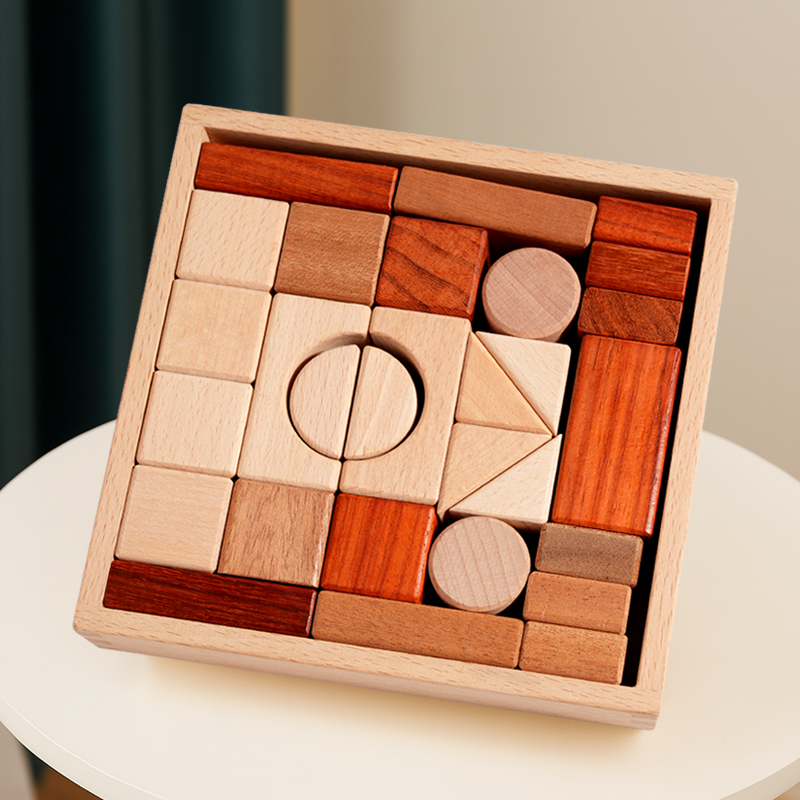29-częściowy drewniany zestaw  – Wooden Blocks Stacking recenzja i cena