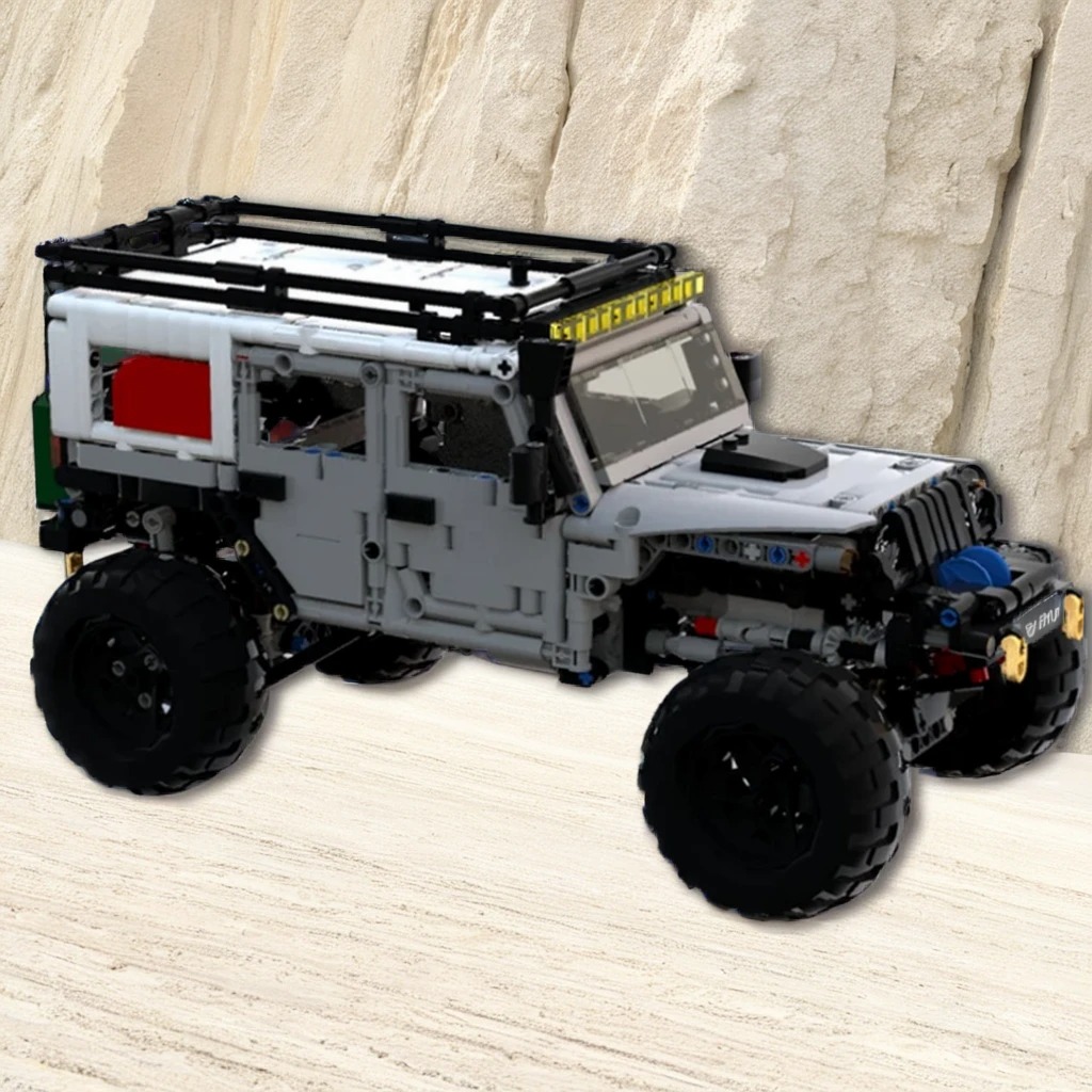 1260 elementów MOC LXF Jeep Wr – Kids Toys Jeep recenzja i cena