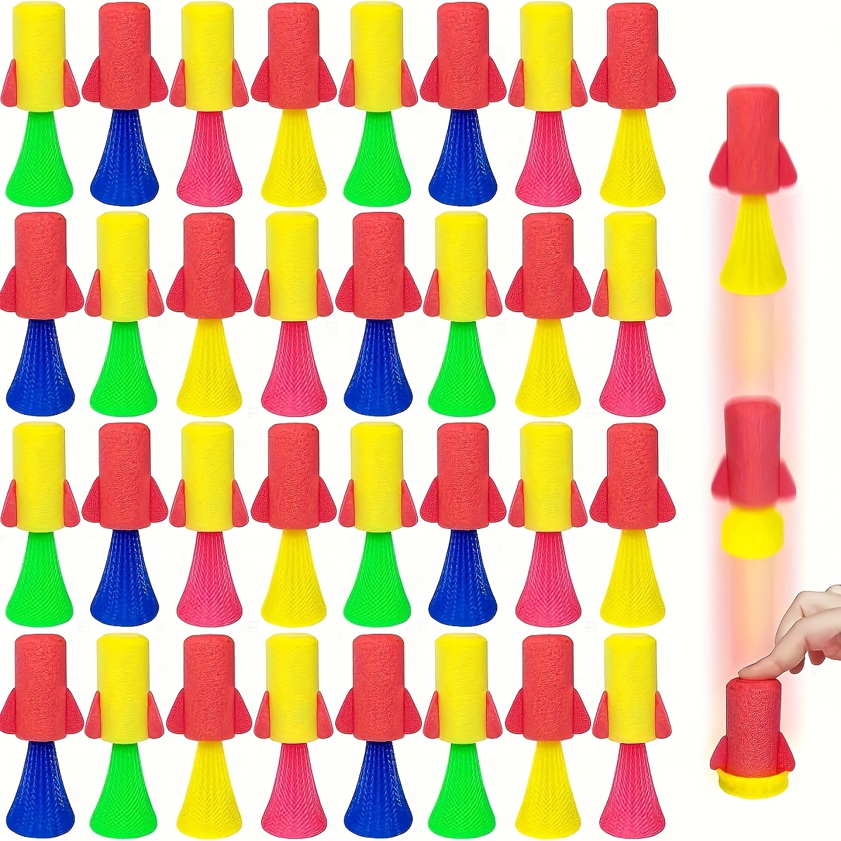 12/24 szt. Skaczące Rakietki S – Kids Toys Jumping Poppers recenzja i cena