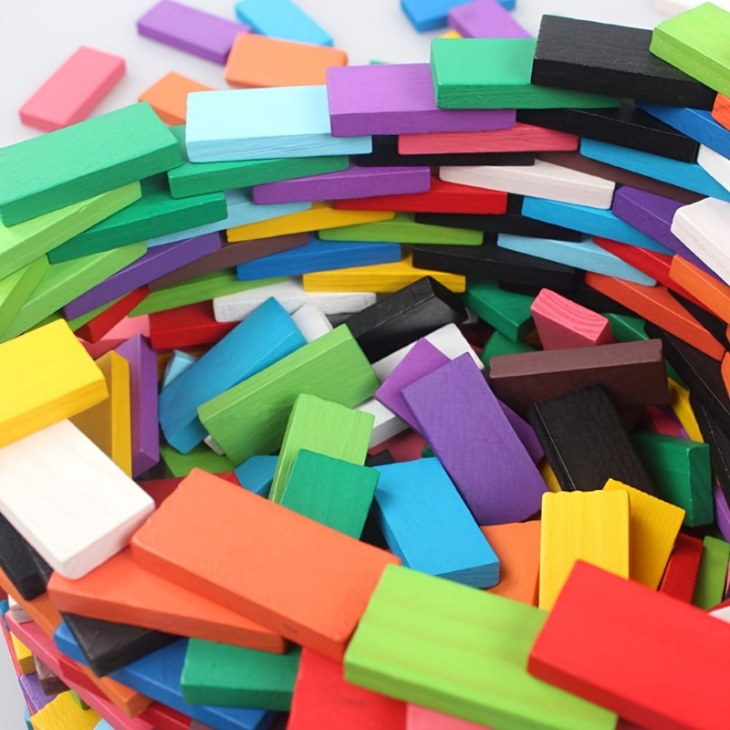 120-częściowy zestaw Domino-wi – Wooden Blocks Stacking recenzja i cena
