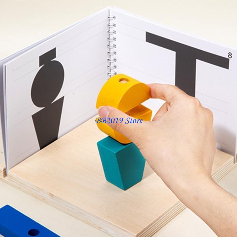 Q0KB drewniana łamigłówka u uk – Wooden Blocks Stacking recenzja i cena