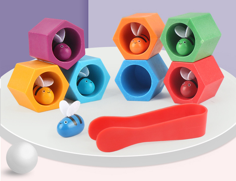 Gry planszowe z motywem pszczó – Wooden Blocks Stacking recenzja i cena