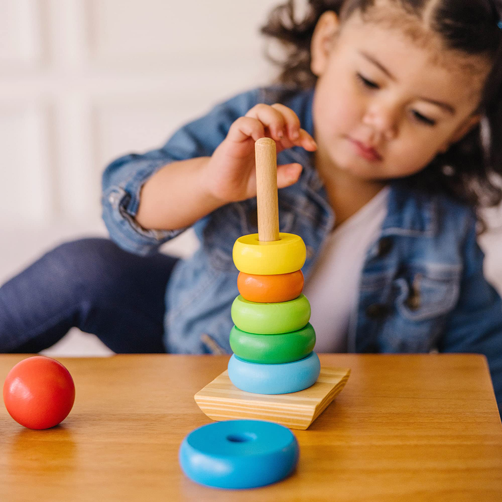 Kolorowe drewniane pierścienie – Wooden Blocks Stacking recenzja i cena