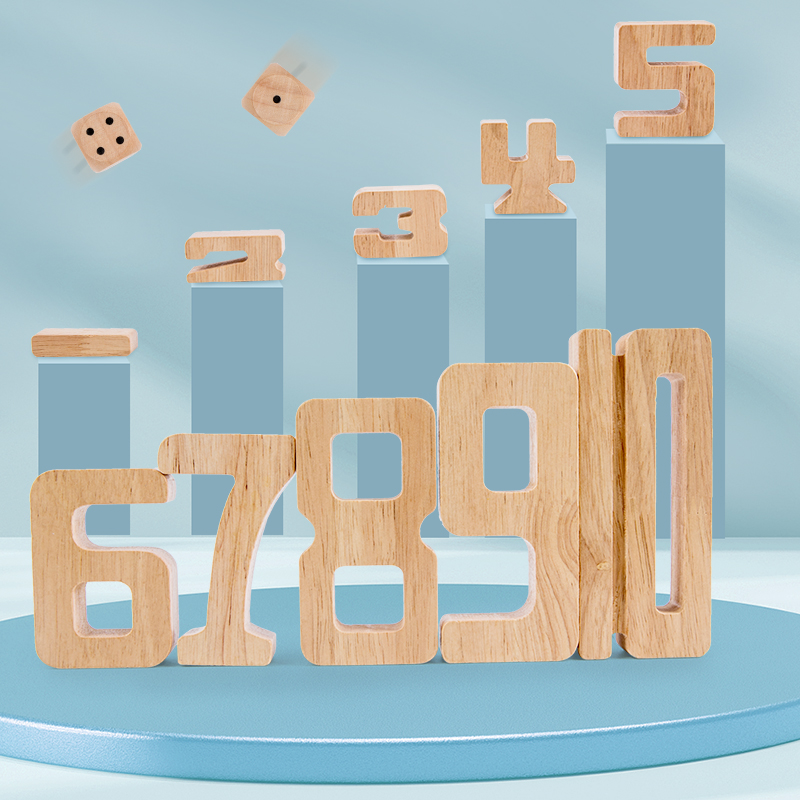 28 drewnianych klocków do ukła – Wooden Blocks Stacking recenzja i cena