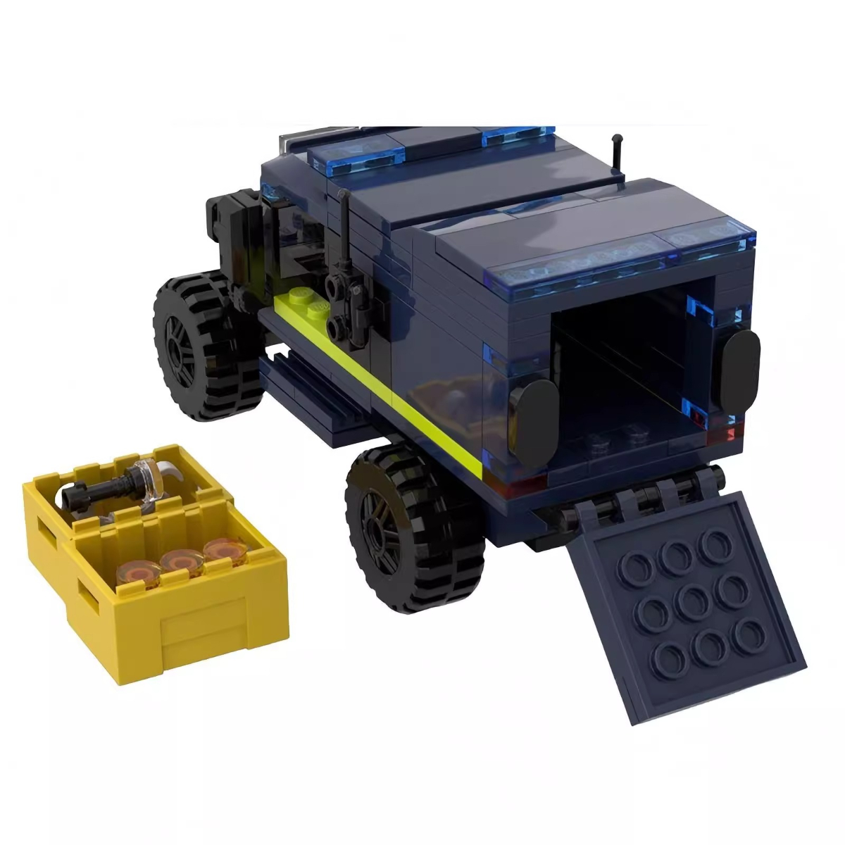 MOC Policyjny Wielofunkcyjny S – Kids Toys Jeep recenzja i cena
